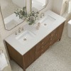 Myrrin 60" Double (Vanity Only Pricing) in Mid-Century Walnut